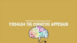 ALevel Psychology AQA The Cognitive Approach [upl. by Uhsoj]