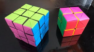 Make a paper Rubiks cube  Fabriquer un cube Rubik en papier  Origami [upl. by Yeclek]