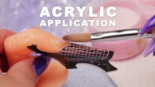 DIY Nail Workshop  Acrylic Application [upl. by Ellison388]