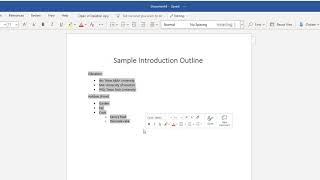 How to format an outline in MS Word 365 [upl. by Gwenora56]