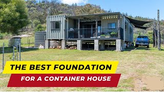 Best Foundation for Shipping Container House [upl. by Tybald]