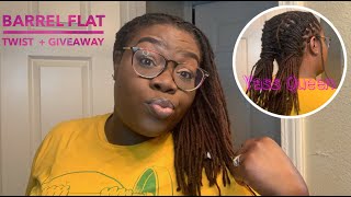 How To Barrel Twist Locs  FULL TUTORIAL  Loc Style [upl. by Eniluqcaj]