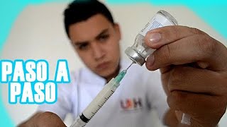 COMO PREPARAR Y DILUIR UN MEDICAMENTO Paso a paso [upl. by Ajit479]