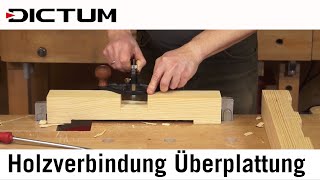 Holzverbindung ÜberblattungÜberplattung  Beispiel Ständerkreuz  Christbaumständer [upl. by Jorin]