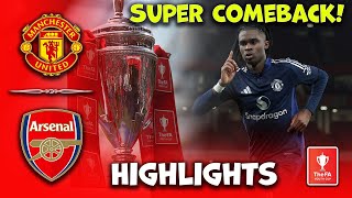 Manchester United vs Arsenal  u18 FA Youth Cup Quarterfinals  Man United highlights 28022025 [upl. by Eerac]