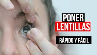 COMO PONER LENTES DE CONTACTO FACIL Y RAPIDO [upl. by Yendroc]