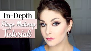 InDepth Stage Makeup Tutorial  Kathryn Morgan [upl. by Murry]