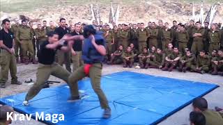 Israeli Soldiers Demonstrate Krav Maga [upl. by Mas]