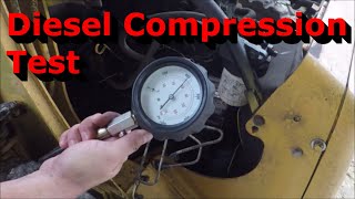 Compression Testing a Diesel Engine  Perkins 4 Cylinder Diesel [upl. by Arand963]