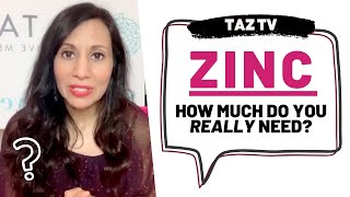 How Much Zinc Should I Take in a Day  TAZTV [upl. by Akived991]