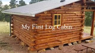 My First Log Cabin  A Simple design you can build [upl. by Ulphia]