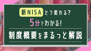 【新NISA】５分でわかる！制度概要をまるっと解説！ [upl. by Tonia]