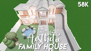 Aesthetic family house  Bloxburg speedbuild [upl. by Eugeniusz158]