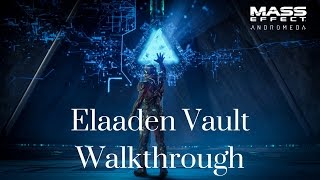 Mass Effect Andromeda  Elaaden VaultPuzzle Walkthrough No Commentary [upl. by Boak140]