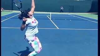 Sania Mirza Serve in Slow Motion [upl. by Stieglitz355]