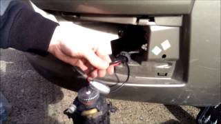 How to change install LED bulb in fog light Citroen C4 Picasso 2007 Как снять противотуманную фару [upl. by Christophe]