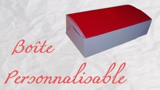 Origami  Une boîte personnalisable  tuto HD [upl. by Trebleht]