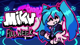 Friday Night Funkin Mod  Miku Full Week FCBOT [upl. by Ariam]