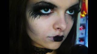 Dramatic Goth Costume Makeup [upl. by Nwad]