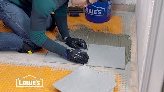 How To Tile a Bathroom Floor [upl. by Namijneb280]