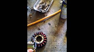 Polaris 800 stator replacement part 1 [upl. by Ihsir211]