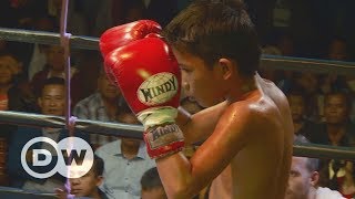 Child thaiboxers A fighting chance  DW Documentary [upl. by Ayikin]