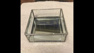 Lidded stained glass box part 1 [upl. by Robins]