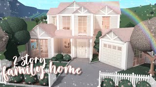 2 story family home ♡  bloxburg speedbuild  luminto [upl. by Innus]