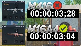 How to shoot M16A4 Full Auto Faster than M416  Chinese Pro Player  PUBG MOBILE [upl. by Piderit314]