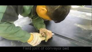 How to make conveyor belt splicing [upl. by Aicilegna761]