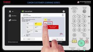How To Scan And Send on a Canon imageRunner Advance [upl. by Duquette873]