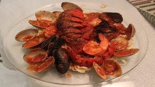 Italian Frutti Di Mare Recipe On Linguini [upl. by Jeannette]