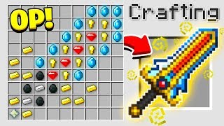 HOW TO CRAFT A 1000000 SWORD OVERPOWERED Minecraft 113 Crafting Recipe [upl. by Ahsiemat747]