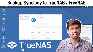 Backup Synology NAS to TrueNAS  FreeNAS Server Using RSYNC amp HyperBackup  4K TUTORIAL [upl. by Milano]