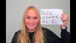 Video 753 Muntlig norskprøve A2B1 nivå [upl. by Anatsirhc]