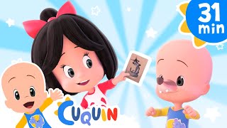 Five little wolves  Cleo and Cuquin nursery rhymes to sing along  Familia Telerin karaoke [upl. by Kery]