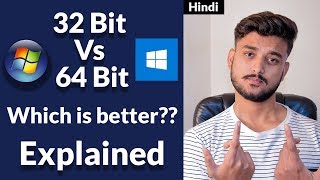 32bit vs 64bit Which is Better Explained  Hindi [upl. by Teik]