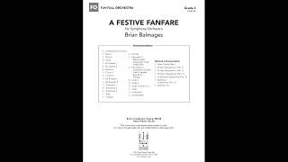 A Festive Fanfare  Brian Balmages [upl. by Goff]