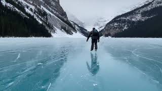 Skating with the Stars Lake Louise Banff National Park [upl. by Ibrek]