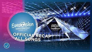 OFFICIAL RECAP All 41 songs of the 2019 Eurovision Song Contest [upl. by Elpmid]