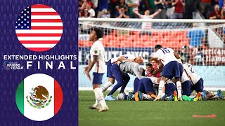 USA vs Mexico Extended Highlights  Concacaf Nations League Final  CBS Sports Golazo [upl. by Ecirpak]