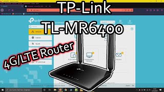 TPLink TLMR6400 4G LTE WLAN Router einrichten [upl. by Aeikan]