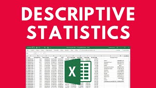 Descriptive Statistics in Excel [upl. by Isyak]