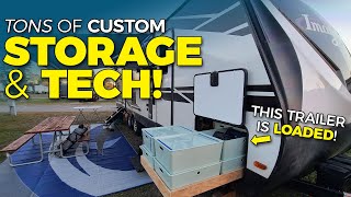 AWESOME RV Tech and Storage Hacks in an Imagine 2800BH [upl. by Htennaj]