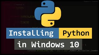 How to Install Python on Windows 10 [upl. by Alleunam291]