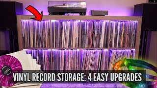 VINYL RECORD STORAGE  4 easy upgrades [upl. by Jarib]