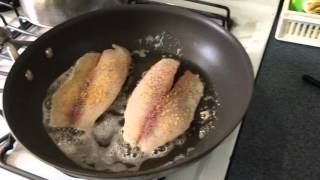 Pan Fried Tilapia Fillet [upl. by Gnoud906]