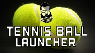 DIY TENNIS BALL LAUNCHER [upl. by Nowyt907]