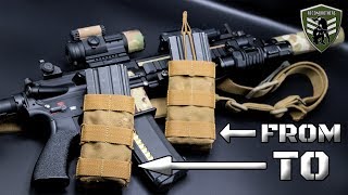 How to Mod an AR Bungee Mag Pouch to a Fast Mag Pouch [upl. by Timoteo]