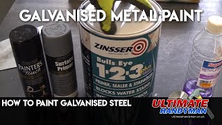 How to paint Galvanised steel [upl. by Ralston]